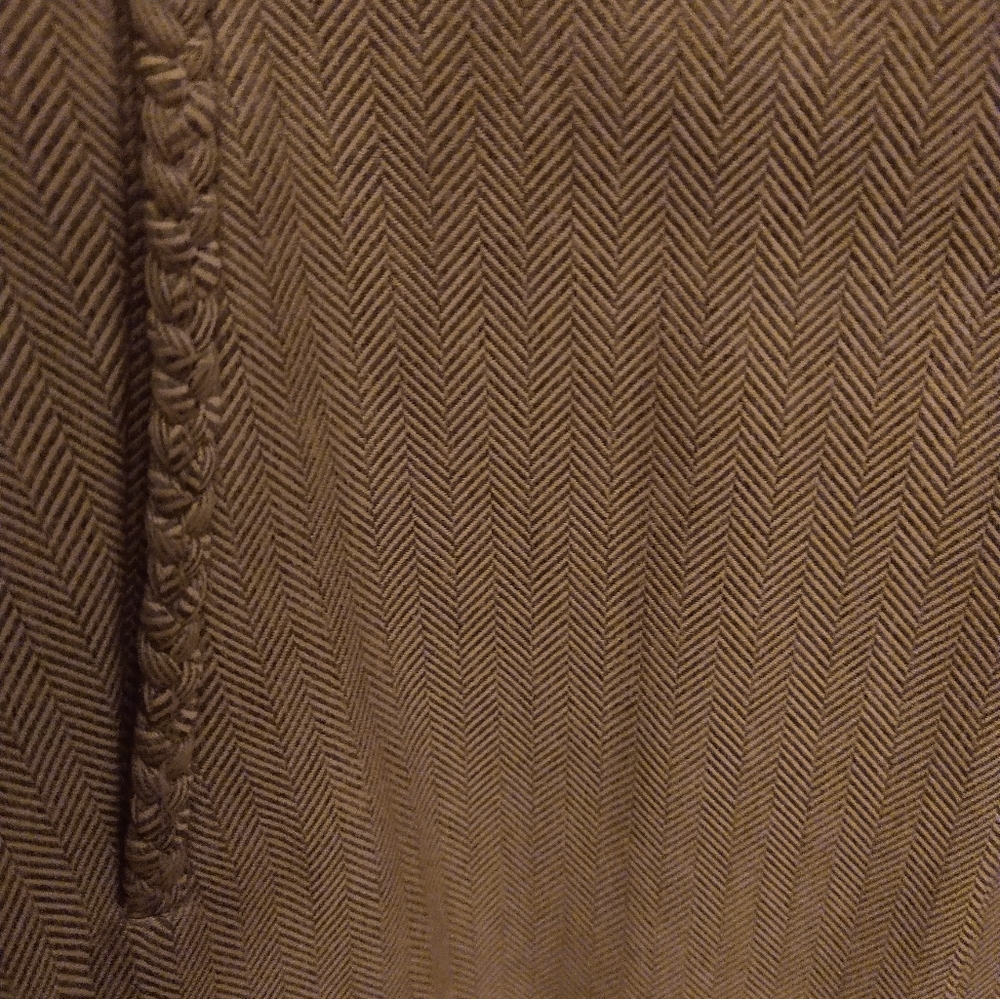 sz 4 Classy Tweed trench Over coat With matching trousers pantsuit Set - Picture 12 of 14